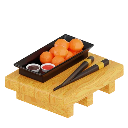 Karaage  3D Icon