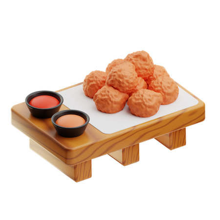 Karaage  3D Icon