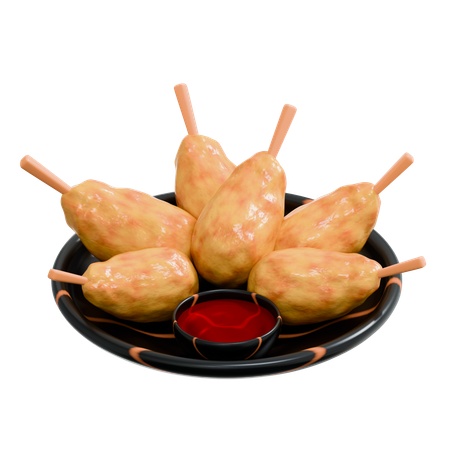 Karaage  3D Icon