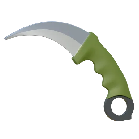 Karambit-Messer  3D Icon