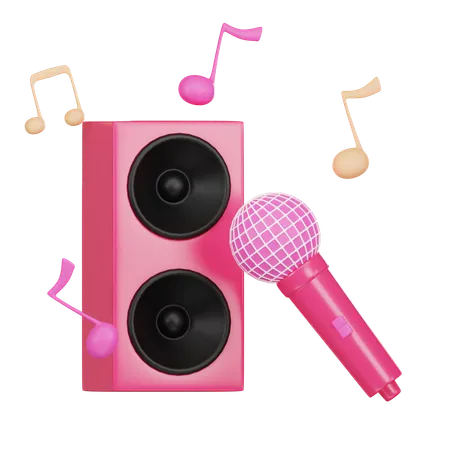 Birthday Music Karaoke 3 D Icon 3D Icon