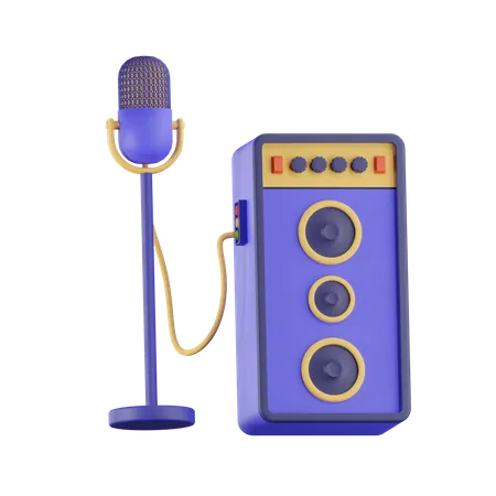 Karaoke  3D Icon