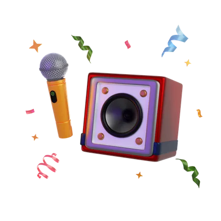 Karaoke  3D Icon