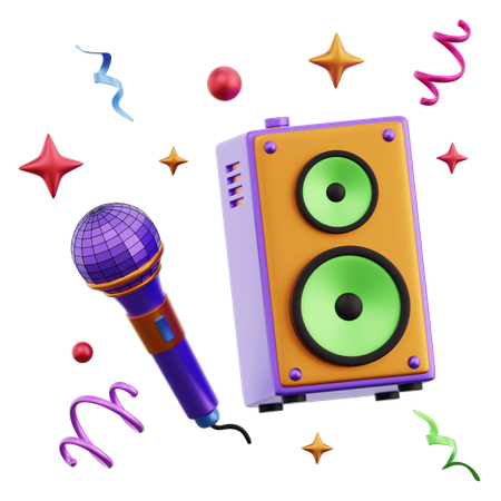 Karaoke  3D Icon