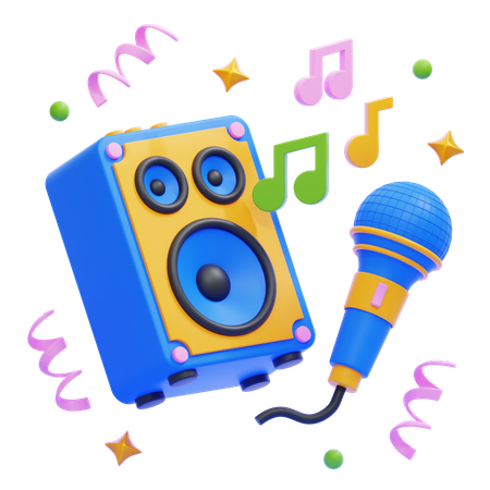 Karaoke  3D Icon