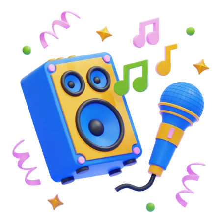 Karaoke  3D Icon