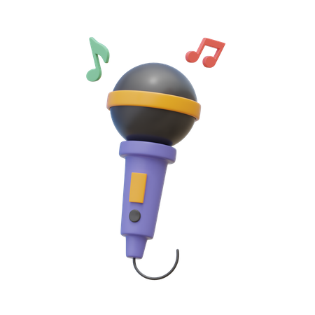 Karaoke  3D Illustration