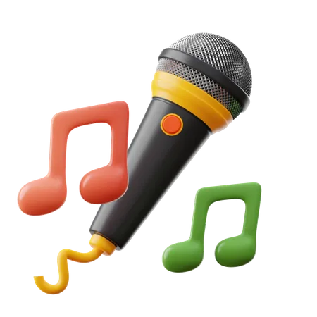 Karaoke For New Year Party 3D Icon