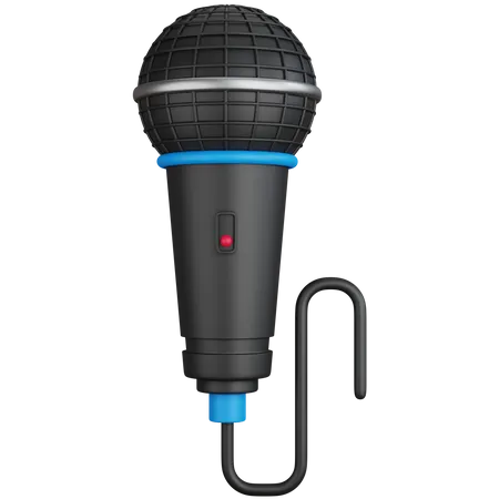 3 D Icon Illustration Singer Microphone 3D Icon