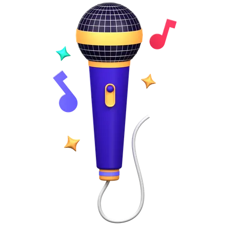 Karaoke 3 D Icon Illustration 3D Icon