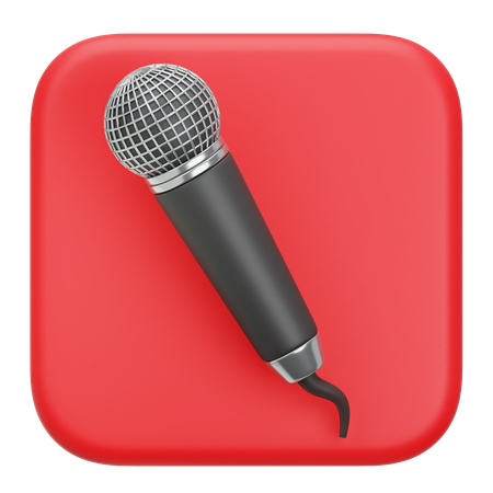 Karaoke-Anwendung  3D Icon