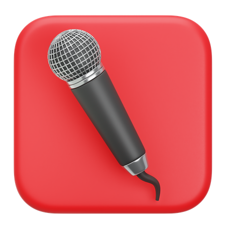 Karaoke Application  3D Icon