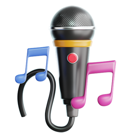 Karaoke de año nuevo  3D Icon