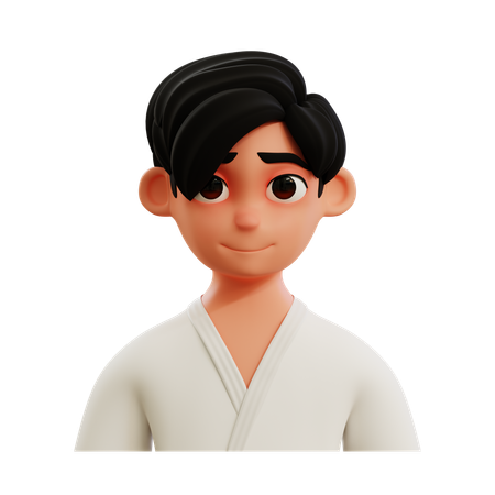 Karate Player  3D Icon