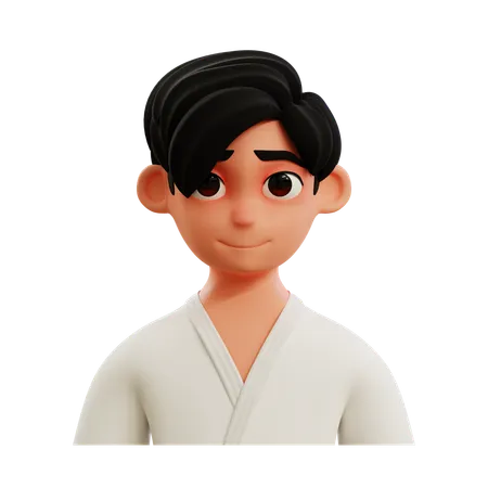 Karate Player  3D Icon