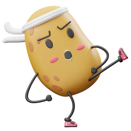 Karate Potato  3D Icon