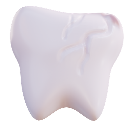 Karies im Zahn  3D Icon