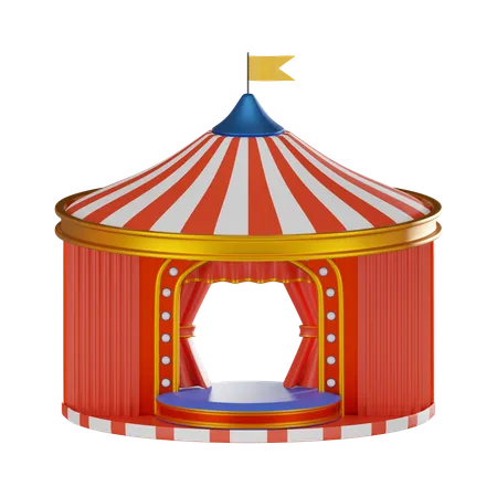 Karnevalsbühne  3D Icon