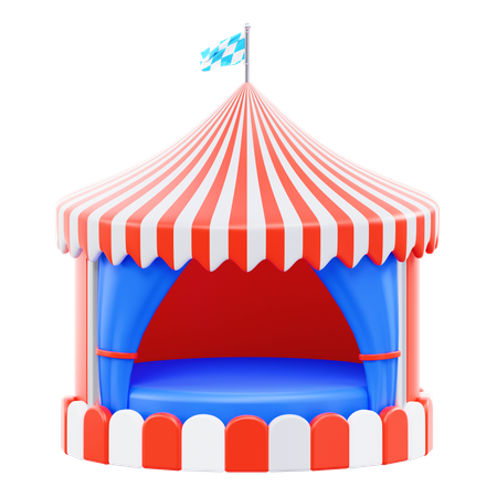 Karnevalsstand  3D Icon