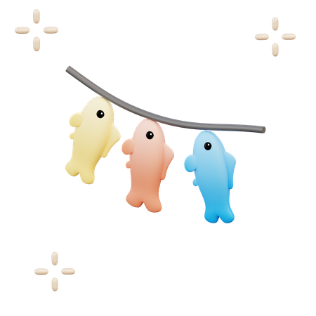 Karpfen Laterne  3D Icon