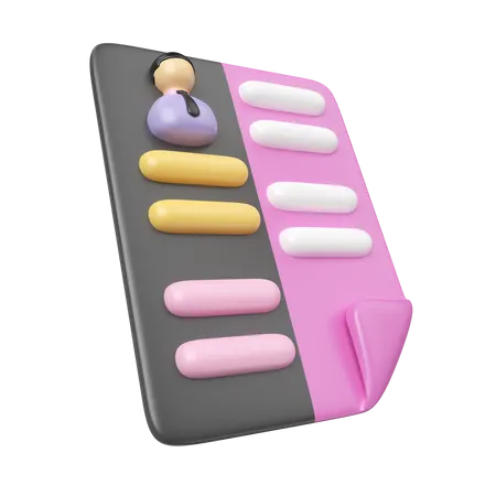 Dies Ist Das 3 D Render Illustrationssymbol Fur Den Lebenslauf Eine Hochauflosende PNG Datei Isoliert Auf Transparentem Hintergrund Verfugbare 3 D Modelldateiformate Blend GLTF Und Obj 3D Icon