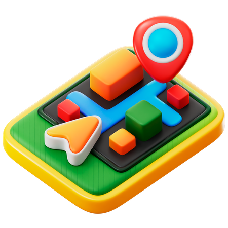 Karten-App  3D Icon