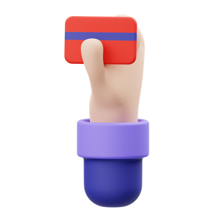Karte mit Handgeste  3D Icon