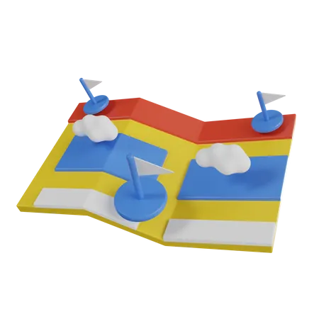 Karten  3D Icon