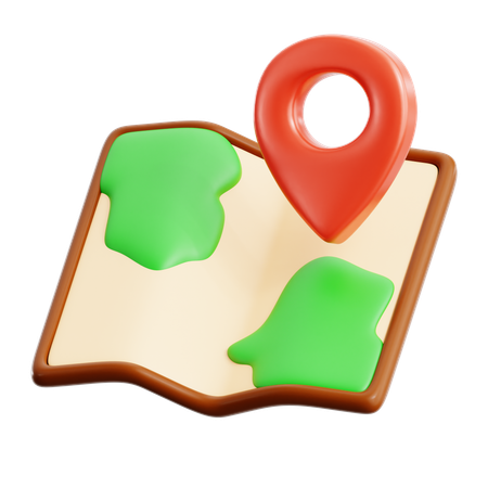 Karten-Pin  3D Icon