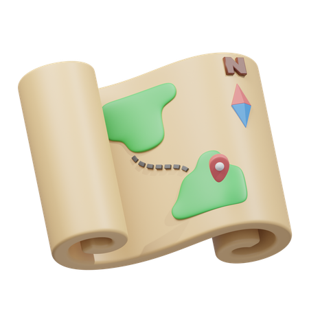 Karten-Pin  3D Icon