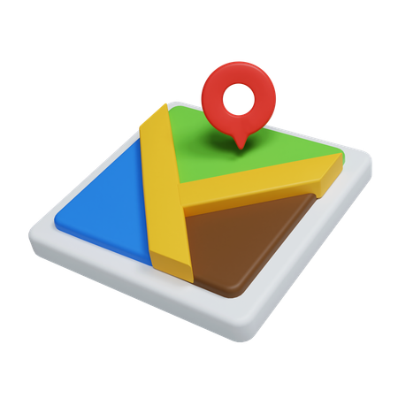 Karten-Pin  3D Icon