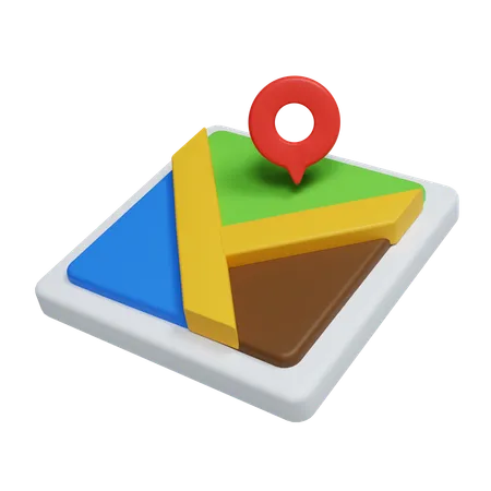 Karten-Pin  3D Icon