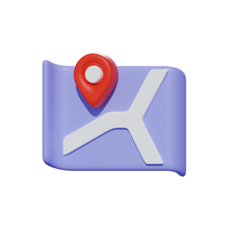 Karten-Pin  3D Icon