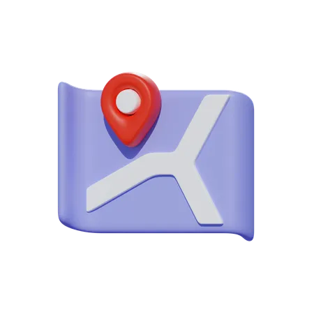 Karten-Pin  3D Icon