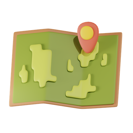 Karten-Pin  3D Icon