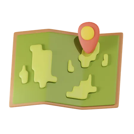 Karten-Pin  3D Icon