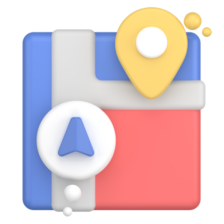 Map Navigation  3D Icon