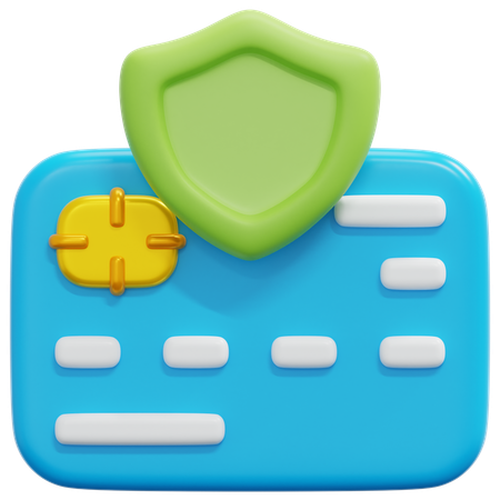 Kartenschutz  3D-Symbol