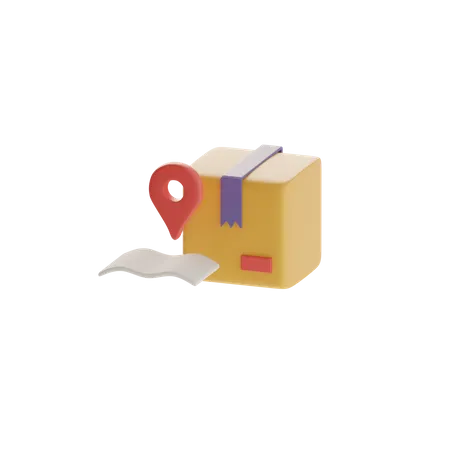 Karte Lage  3D Icon