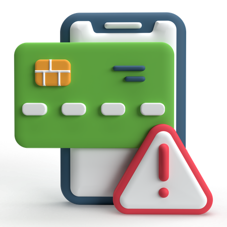 Kartenzahlung abgelehnt  3D Icon