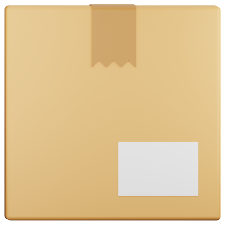 Kartonverpackung  3D Icon