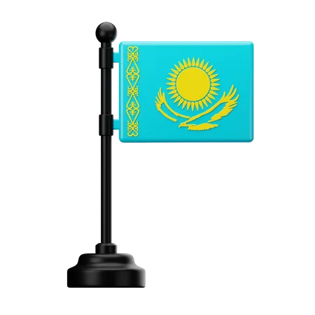 Kasachstan-Flagge  3D Icon