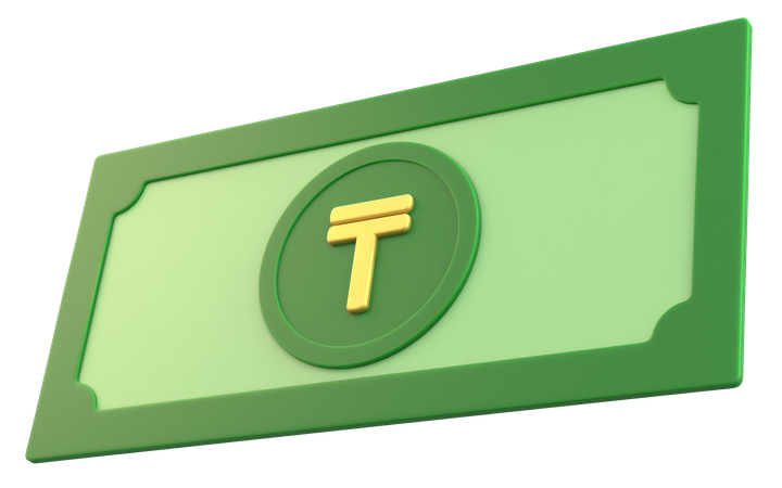 Kasachstan Tenge-Geld  3D Icon