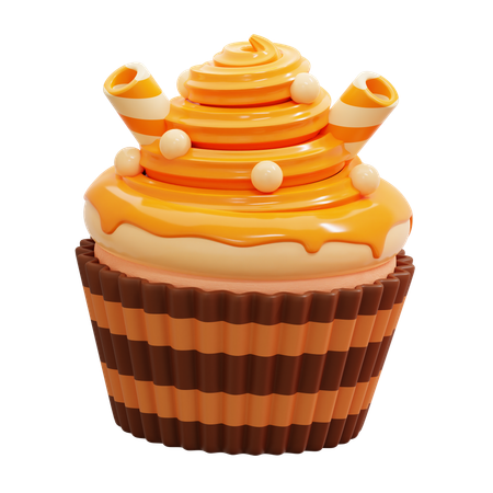 Käse-Cupcake  3D Icon