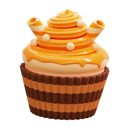 Käse-Cupcake  3D Icon