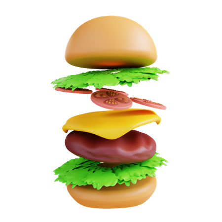 Käseburger  3D Icon