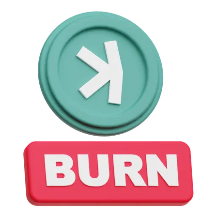 Kaspa Burn  3D Icon