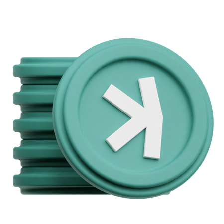 Moedas kaspa  3D Icon