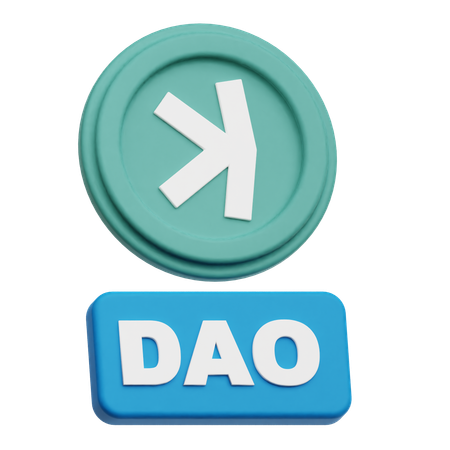 Kaspa Dao  3D Icon
