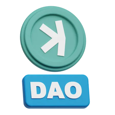 Kaspa Dao  3D Icon